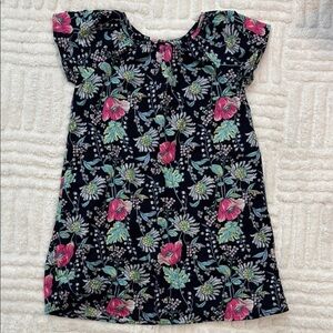Gap Kids Flutter Sleeve Cotton Floral Dress